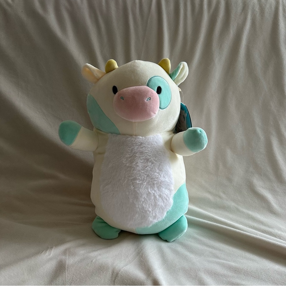 14” Belena Fuzzy Belly the Cow Squishmallow Hugmee BNWT
